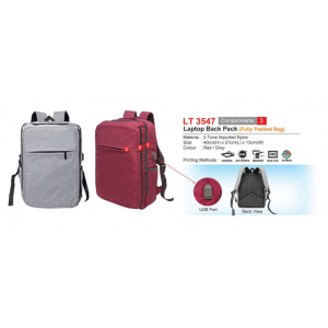 [Laptop Back Pack] Laptop Back Pack (Fully Padded Bag) - LT3547